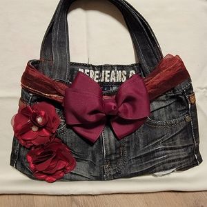 Distressed Jean purse
